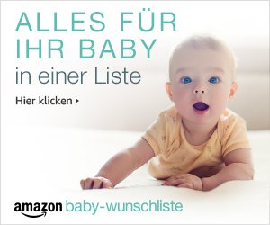Banner - Babywunschliste bei Amazon anlegen